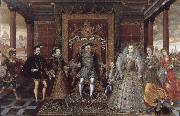 unknow artist Possibly after Lucas de Heere Allegory of the Tudor Succession painting